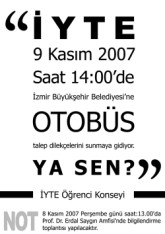 Otobüs Eylemi afis